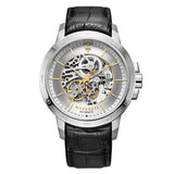 Maserati Ingegno Automatic Black Skeleton Dial Black Leather Strap Watch For Men - R8821119002