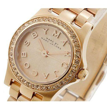 Marc Jacobs Henry Rose Gold Dial Rose Gold Steel Strap Watch for Women - MBM3278