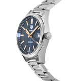 Tag Heuer Carrera Quartz Blue Dial Silver Steel Strap Watch for Women - WAR1112.BA0601