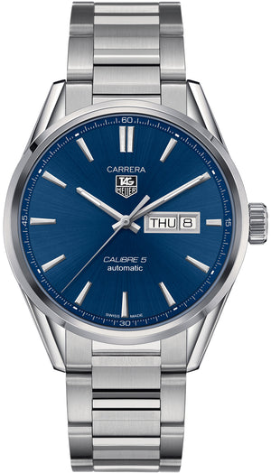 Tag Heuer Carrera Automatic 41mm Blue Dial Silver Steel Strap Watch for Men - WAR201E.BA0723