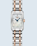 Longines Dolcevita Mother of Pearl Diamond Dial Two Tone Steel Strap Watch for Women - L5.258.5.87.7