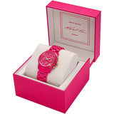 Michael Kors Runway Chronograph Limited Edition Pink Dial Pink Steel Strap Watch for Women - MK7478LE