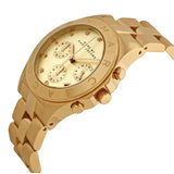 Marc Jacobs Blade Gold Dial Gold Steel Strap Watch for Women - MBM3101