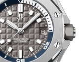 Audemars Piguet Royal Oak Offshore Diver Grey Dial Grey Rubber Strap Watch for Men - 15720ST.OO.A009CA.01