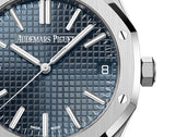 Audemars Piguet Royal Oak 50th Anniversary Automatic Blue Dial Silver Steel Strap Watch for Men - 15510ST.OO.1320ST.01