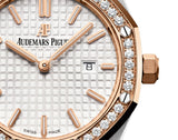 Audemars Piguet Royal Oak Quartz Diamonds White Dial Two Tone Steel Strap Watch for Women - 67651SR.ZZ.1261SR.01