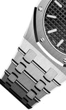 Audemars Piguet Royal Oak Quartz Black Dial Silver Steel Strap Watch for Women - 67650ST.OO.1261ST.01