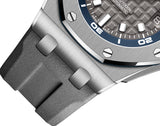 Audemars Piguet Royal Oak Offshore Diver Grey Dial Grey Rubber Strap Watch for Men - 15720ST.OO.A009CA.01