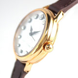 Marc Jacobs Betty White Dial Brown Leather Strap Watch for Women - MJ1481