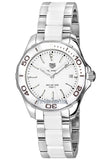 Tag Heuer Aquaracer Quartz 35mm White Dial Two Tone Steel Strap Watch Women - WAY131B.BA0914