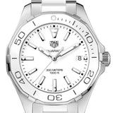 Tag Heuer Aquaracer Quartz 35mm White Dial Two Tone Steel Strap Watch Women - WAY131B.BA0914