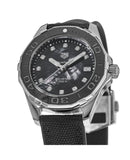 Tag Heuer Aquaracer Quartz Black Mother of Pearl Dial Black Textile Strap Watch for Women - WAY131M.FT6092