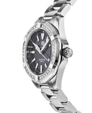 Tag Heuer Aquaracer Quartz 35mm Diamond Black Dial Silver Steel Strap Watch for Women - WAY131P.BA0748