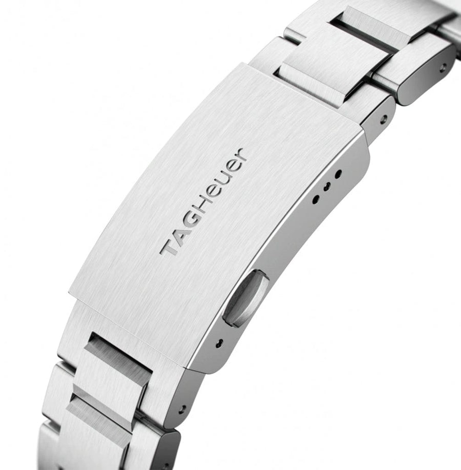 Tag Heuer Aquaracer Calibre 5 Automatic Sunray Brown Dial Silver Steel Strap Watch for Men - WAY2018.BA0927