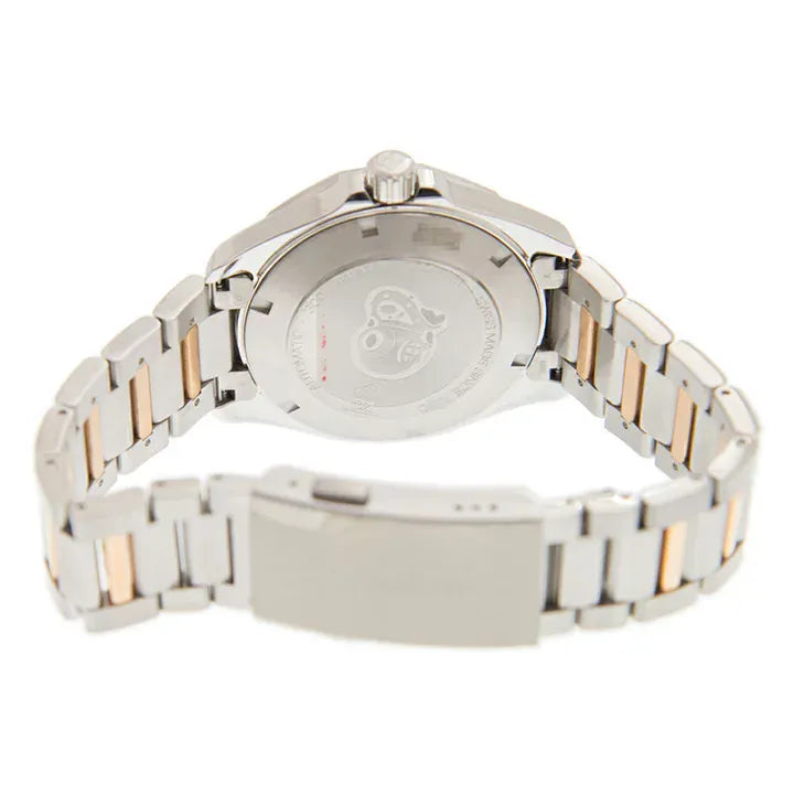 Tag Heuer Aquaracer Calibre 5 Automatic White Dial Two Tone Steel Strap Watch for Men - WAY2150.BD0911