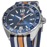 Tag Heuer Formula 1 Quartz Blue Dial Two Tone NATO Strap Watch for Men - WAZ1010.FC8196