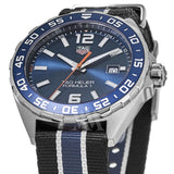 Tag Heuer Formula 1 Quartz 43mm Blue Dial Two Tone NATO Strap Watch for Men - WAZ1010.FC8197