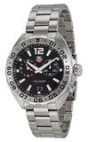 Tag Heuer Formula 1 Quartz Black Dial Silver Steel Strap Watch for Men - WAZ111A.BA0875