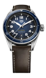 Tag Heuer Autavia Calibre 5 42mm Automatic Blue Dial Brown Leather Strap Watch for Men - WBE5116.FC8266