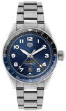 Tag Heuer Autavia Cosc GMT Automatic Blue Dial Silver Steel Strap Watch for Men - WBE511A.BA0650