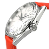 Tag Heuer Formula 1 35mm Quartz Mother of Pearl Dial Orange Leather Strap Watch for Women - WBJ131A.FC8250