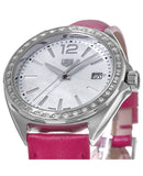 Tag Heuer Formula 1 Quartz 35mm Mother of Pearl Dial Pink Leather Strap Watch for Women - WBJ131A.FC8252