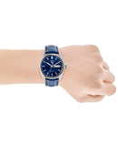 Tag Heuer Carrera Day Date Blue Dial Blue Leather Strap Watch for Men - WBN2012.FC6502