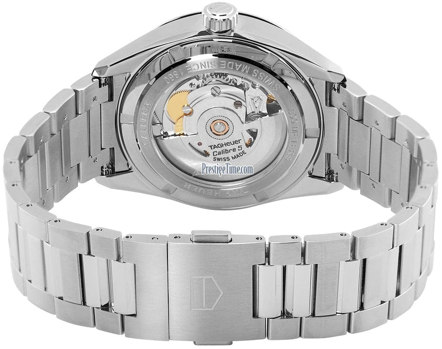 Tag Heuer Carrera Date Black Dial Silver Steel Strap Watch for Men - WBN2110.BA0639