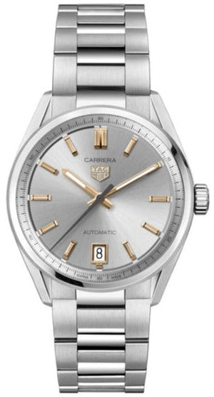 Tag Heuer Carrera Date Silver Dial Silver Steel Strap Watch for Women - WBN2310.BA0001