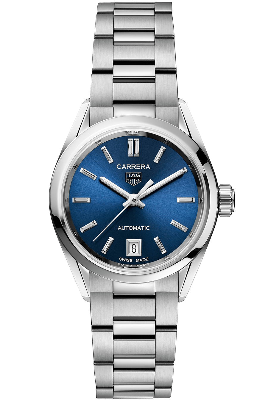 Tag Heuer Carrera Blue Dial Silver Steel Strap Watch for Women - WBN2411.BA0621