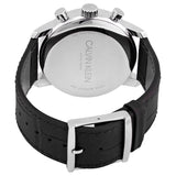 Calvin Klein City Chronograph Black Dial Black Leather Strap Watch for Men - K2G271C3