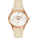 Tissot T Lady Bella Ora Mother of Pearl Dial Cream Leather Strap Watch for Women - T103.310.36.111.00