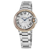 Cartier Ballon Bleu De Cartier Diamonds Silver Dial Silver Steel Strap Watch for Women - WE902080