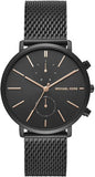 Michael Kors Jaryn Black Dial Black Stainless Steel Strap Watch for Men - MK8504