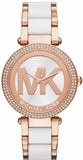 Michael Kors Parker White Dial Two Tone Steel Strap Watch for Women - MK6365