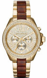 Michael Kors Wren Gold Dial Two Tone Steel Strap Watch for Women - MK6294