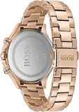 Hugo Boss Carnation Gold Dial Gold Steel Strap Watch for Women - 1502592