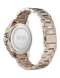 Hugo Boss Premiere Rose Gold Dial with DIamonds Rose Gold Steel Strap Watch for Women - 1502443