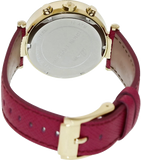 Michael Kors Parker White Dial Pink Leather Strap Watch for Women - MK2297