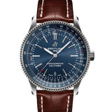 Breitling Navitimer 1 Automatic 41mm Blue Dial Brown Steel Strap Watch for Men - A17326161C1P1