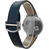 Cartier Ballon Bleu De Cartier Blue Dial Blue Leather Strap Watch for Men - WSBB0027