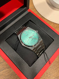 Tissot PRX Quartz Light Green Dial Silver Steel Strap Watch for Men - T137.410.11.091.01