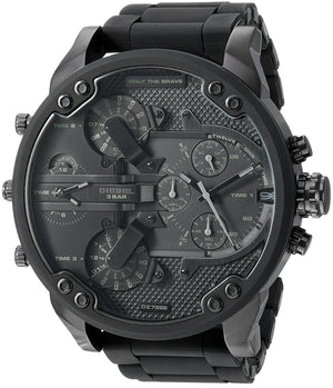 Diesel Mr Daddy 2.0 Chronograph Black Dial Black Stainless Steel Watch For Men - DZ7396