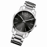 Calvin Klein City Black Dial Silver Steel Strap Watch for Men - K2G21161