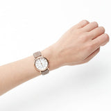 Marc Jacobs Roxy White Dial Light Brown Leather Strap Watch for Women - MJ1538