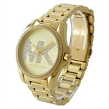 Michael Kors Bradshaw Quartz Gold Dial Gold Steel Strap Watch For Women - MK6555