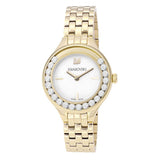 Swarovski Lovely Crystals White Dial Gold Steel Strap Watch for Women - 5242895