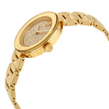 Movado Bold Crystal Gold Dial Gold Steel Strap Watch For Women - 3600492