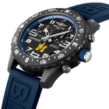 Breitling Endurance Pro University Black Dial Blue Rubber Strap Watch for Men - X823101C1B1S1