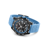 Breitling Endurance Pro Black Dial Light Blue Rubber Strap Watch for Men - X82310281B1S1